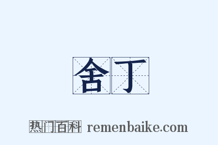 舍丁是什么意思的图片